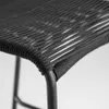 Taburete Lambton de cuerda - negro y acero con acabado negro altura 74 cm en Negro - Butacas, banquetas y puffs, Uruguay | Kavehome, vista 5 de 8