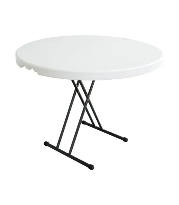 MESA VERONA REDONDA DE SERVICIO POLIPROPILENO 90 en Blanco - Muebles para el exterior, Uruguay | Alfa Ventas