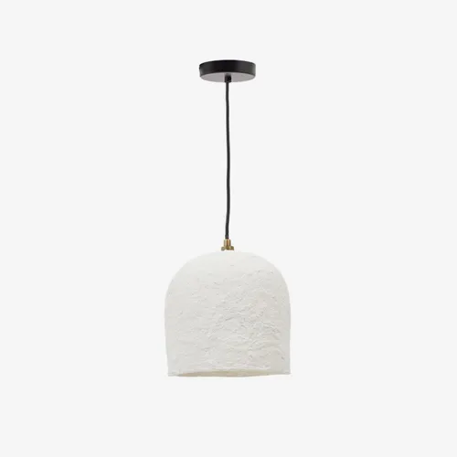 Lámpara de techo Calvia de papel maché blanco Ø 25 cm en Blanco - Lámparas colgantes, Uruguay | Kavehome