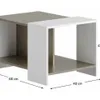 Mesa ratona diseño Nogal/Negro - Mesas de living, Uruguay | Que Sal Muebleria, vista 6 de 9