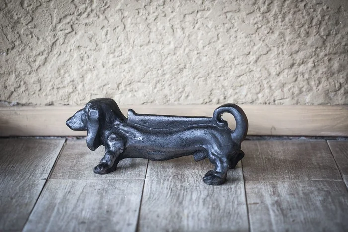 Perro Salchicha - Zainas en Negro - Textiles, Uruguay | Zainas