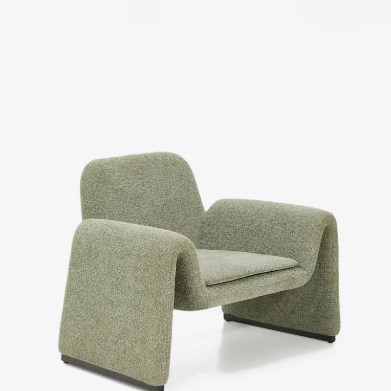 Butaca Melvia - de chenilla verde en Verde - Butacas, banquetas y puffs, Uruguay | Kavehome