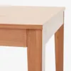 Mesa extensible Yain de chapa y madera maciza de roble - 120 (180) x 80 cm en Madera natural - Mesas de comedor, Uruguay | Kavehome, vista 7 de 10