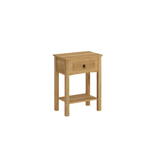 Mesa de luz Sommier - Linea Mexicana - Natural en Madera natural - Mesas de luz, Uruguay | Rústico Hogar