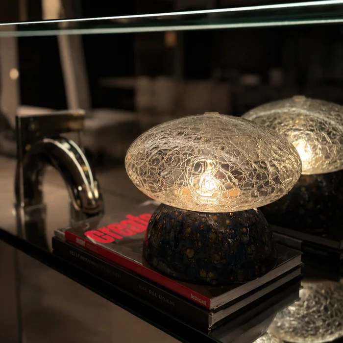 Luminaria Alba Azul en Azul - Lámparas de mesa, Uruguay | Maruja objetos, vista 2