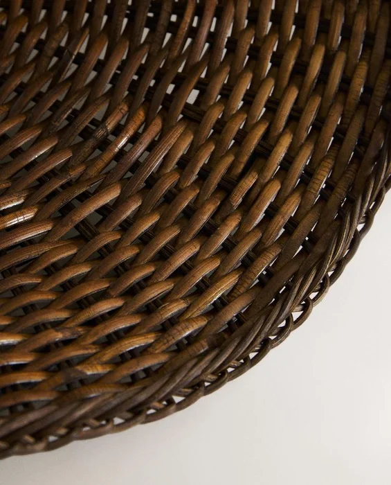 CESTA RATÁN Y BAMBÚ FLORES en Marrón - Canastos, Uruguay | Zara Home, vista 5