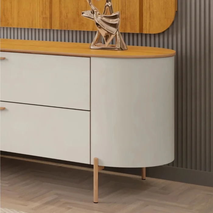 Rack con Panel Celine - Marron - Muebles para TV, Uruguay | Ecowood, vista 3