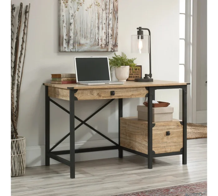 Escritorio Cajonera Doble - Sauder en Madera natural - Escritorios, Uruguay | Ecowood, vista 2