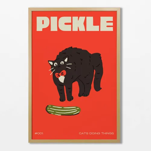 Cat - Pickle en Rojo - Láminas, Uruguay | La Cuadrería