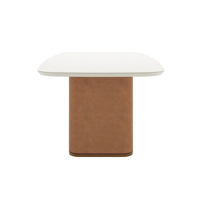 Mesa De Comedor Lintz - 184 - Linea Mónaco - Blanco/Marrón - Mesas de comedor, Uruguay | Rústico Hogar, vista 4