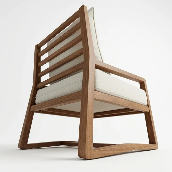 Butaca África en Madera natural - Butacas, banquetas y puffs, Uruguay | Diseno Montevideo, vista 3