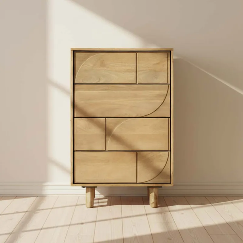 Cajonera Madera Natural-beige ángeles en Madera natural - Cómodas, Uruguay | Divino