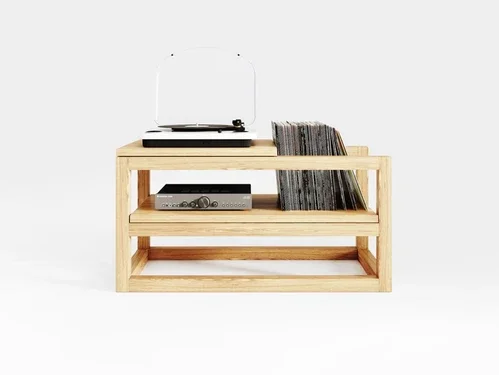 Mesa para Tocadiscos Dalila en Madera natural - Mesas de arrimo, Uruguay | Decoquadra, vista 5