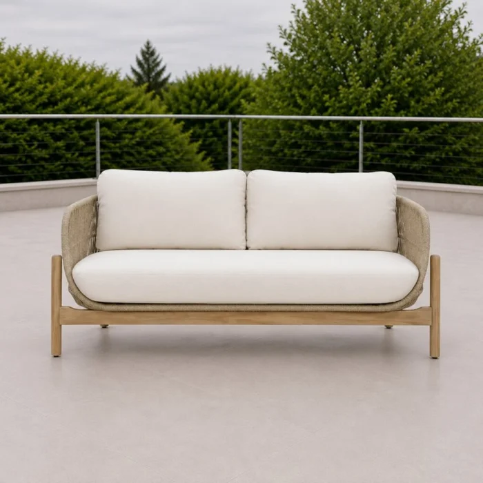 Talara Sillón Dos Cuerpos en Madera natural - Muebles para el exterior, Uruguay | Aihaus