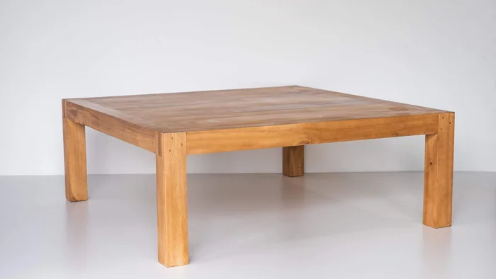 MESA RATONA GAROPABA 120x120 en Madera natural - Mesas de living, Uruguay | Fundamento Muebles, vista 2