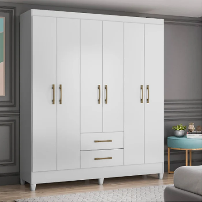 Roperos Placares 6 Puertas 2 Cajones Dormitorio Panama en Marrón - Muebles, Uruguay | Soy Hogar, vista 4