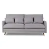 Sofá Realeza - Tela Microfibra - 3 cuerpos - 12074 (Ceniza) en Gris - Sillones y sofás, Uruguay | NYR, vista 2 de 7
