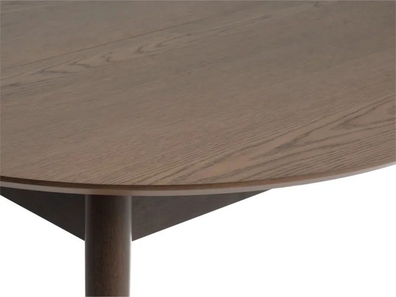 Mesa de comedor MARSTRAND exten Ø110/110x200 roble osc en Marrón - Mesas de comedor, Uruguay | JYSK, vista 3