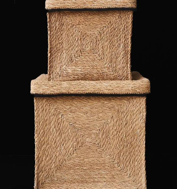 CESTA CUADRADA en Madera natural - Canastos, Uruguay | Zara Home