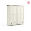 Placard Ropero 4 Puertas Madera Natural-beige Topazio en Blanco - Roperos y placares, Uruguay | Divino, vista 5 de 5