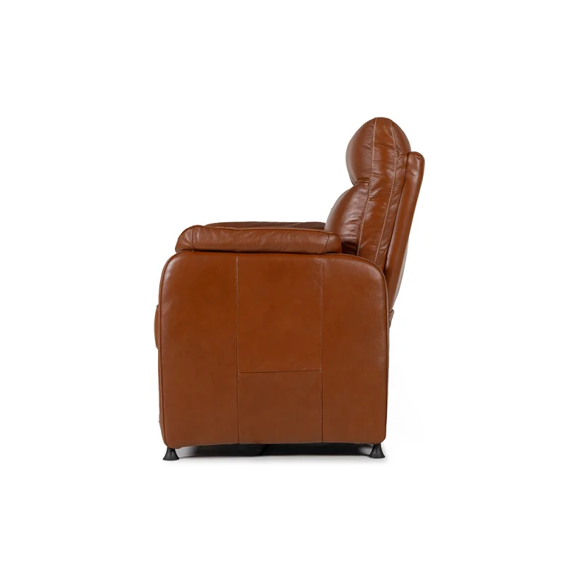 Butaca Max (Reclinable eléctrica) - Cuero Básico - 457 (Brandy) en Naranja - Butacas, banquetas y puffs, Uruguay | Nyr, vista 4