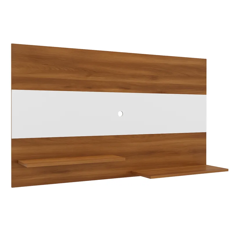 Panel para Tv Lucerna con 2 Estantes -Nogal Manchester/Blanco - Muebles para TV, Uruguay | Berna home