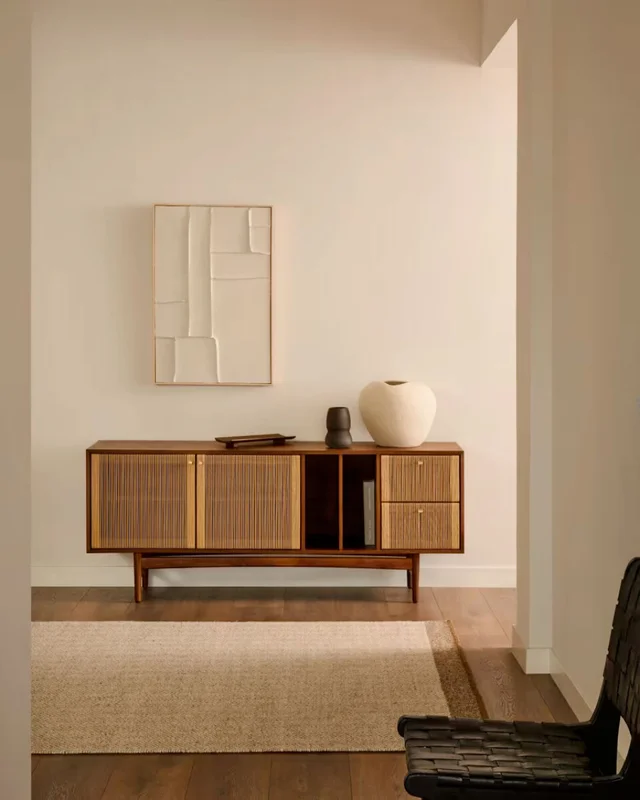 Alfombra jacquard de lana beige Nifelia, 200 x 300 cm en Beige - Alfombras, Uruguay | Kavehome, vista 3