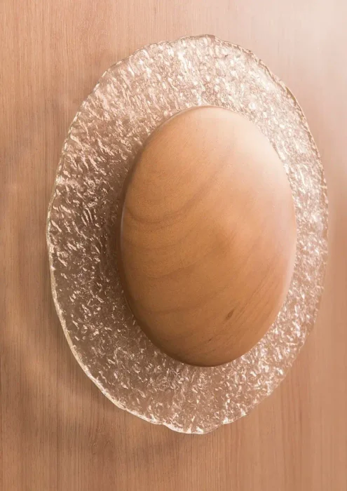 Aplique de pared Eclipse mediano en Madera natural - Iluminación, Uruguay | FMB