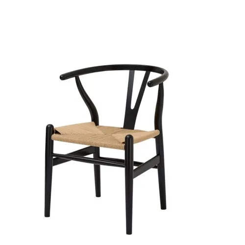 Silla WISHBONE en Madera - Negro en Negro - Sillas, Uruguay | Finkel