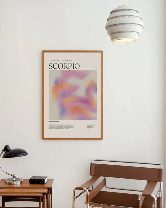 Signo Escorpio en Multicolor - Láminas, Uruguay | La Cuadrería, vista 2