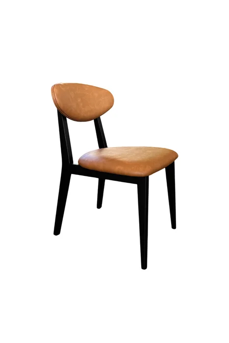 SILLA COMPASS MADERA NEGRA TELA 2049 49,5X58X82,5H en Negro - Sillas, Uruguay | Vinibel