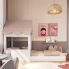 Cama Infantil Casita Blanco con Rosa - Dormitorio, Uruguay | RM Muebles y Deco, vista 2 de 8