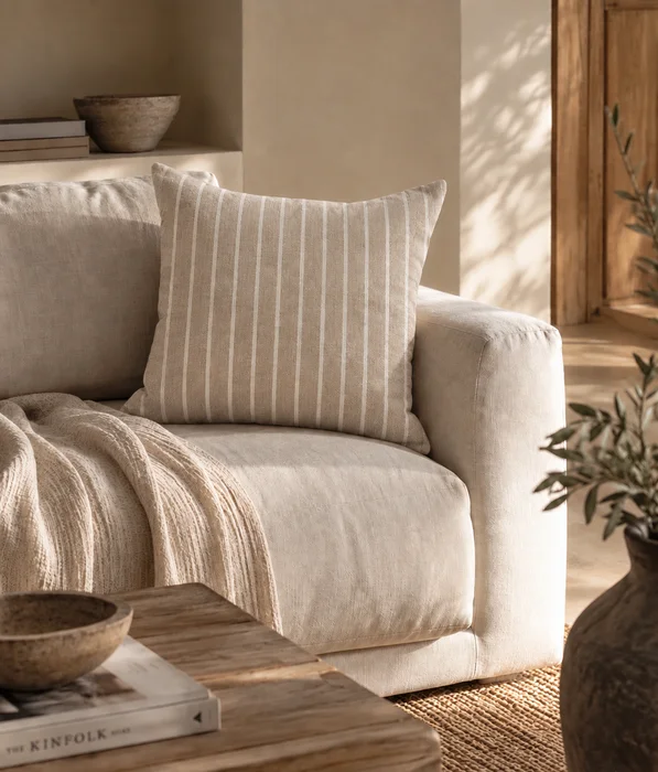 Duo  Mara en Beige - Textiles, Uruguay | Decilo con Alma, vista 4