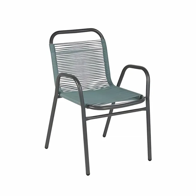 Silla de Jardín Simil Rattan - Verde en Verde - Muebles para el exterior, Uruguay | Rústico Hogar