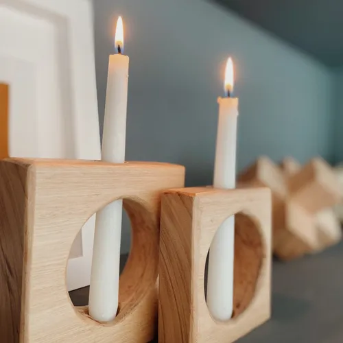 Candelabros cuadrados x2 - Velas y Portavelas, Uruguay | Dreams On Time