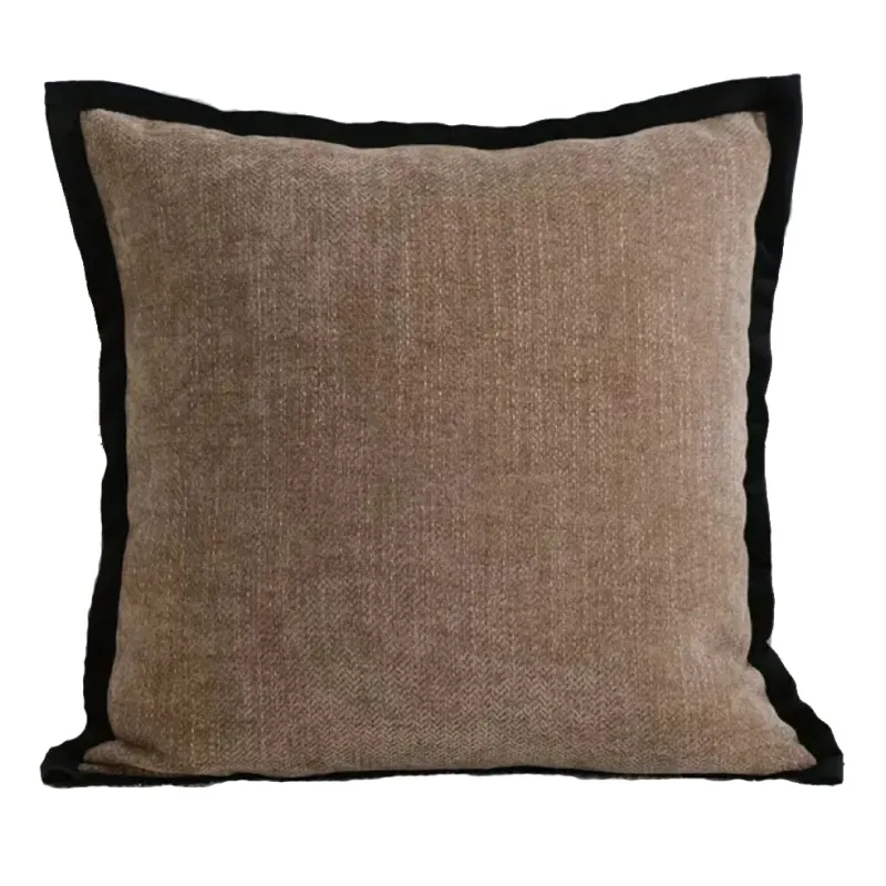 Almohadón Combinado en Marrón - Textiles, Uruguay | Tutto Deco