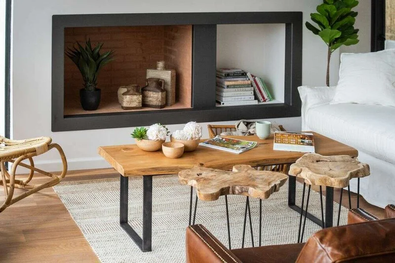MESA TRONCO IRREGULAR - 1.45 X 0.50 en Madera natural - Mesas de living, Uruguay | La Iberica, vista 19