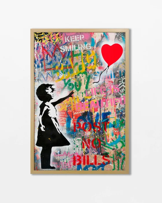 Banksy Grafitti N.02 en Multicolor - Láminas, Uruguay | La Cuadrería