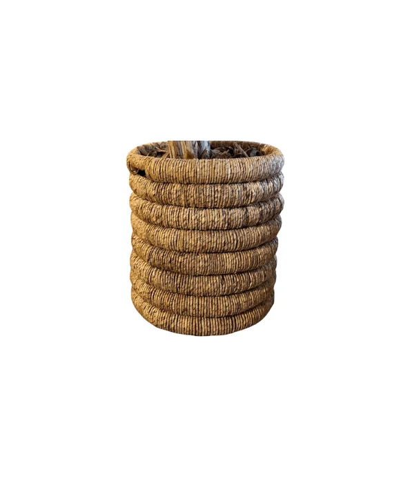 CANASTO CRAFTS TRENZADO ESPIRAL NAT en Madera natural - Canastos, Uruguay | Masinfinito Casa