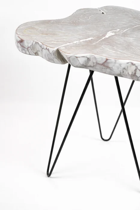 Mesa Lateral Liberté White Wash - Color Unico en Multicolor - Sillones y sofás, Uruguay | Indian, vista 2