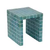 Mesa Lateral Ceramica Celeste Ilios Turquesa en Azul - Mesas de living, Uruguay | Divino, vista 2 de 4