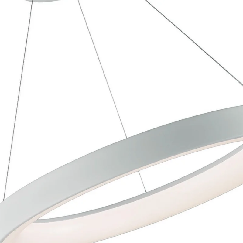 Colgante LED Preston 24W 60 cm Dimerizable Blanco en Blanco - Lámparas colgantes, Uruguay | Serlux, vista 4