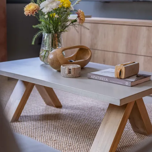 Mesa de Centro HUDSON en Gris - Mesas de living, Uruguay | Mezcla