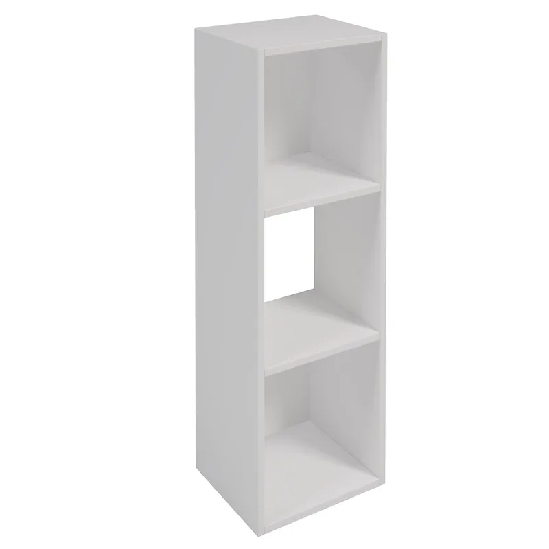 Estanteria 3 Nichos Morris en Blanco - Bibliotecas, Uruguay | Unsi