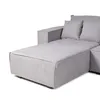 Sofá Modular Maia (4 módulos) - Tela Microfibra - 12074 (Ceniza) en Gris - Sillones y sofás, Uruguay | NYR, vista 4 de 6