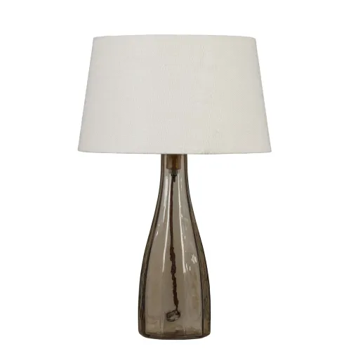 Lámpara De Mesa Bottle Vidrio Gris Gris en Gris - Lámparas de mesa, Uruguay | Divino