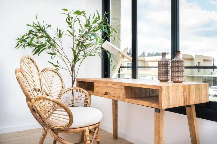 ESCRITORIO NORDICO - OLMO NATURAL en Madera natural - Escritorios, Uruguay | La Iberica, vista 14