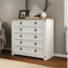Comoda 5 cajones Cera/Blanco LINEA CORONA MADERA - Cómodas, Uruguay | Que Sal Muebleria, vista 10 de 12