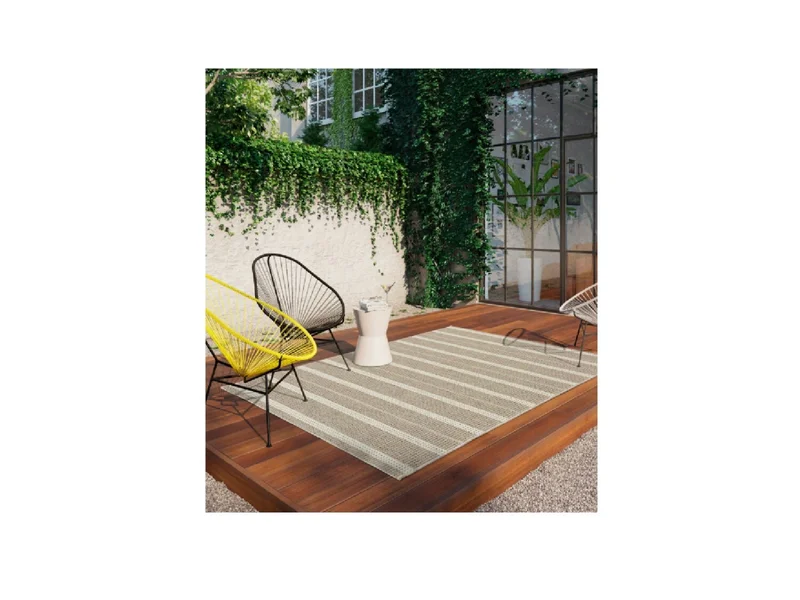 Alfombra INDY Líneas Crema -Beige en Beige - Alfombras, Uruguay | Finkel, vista 3