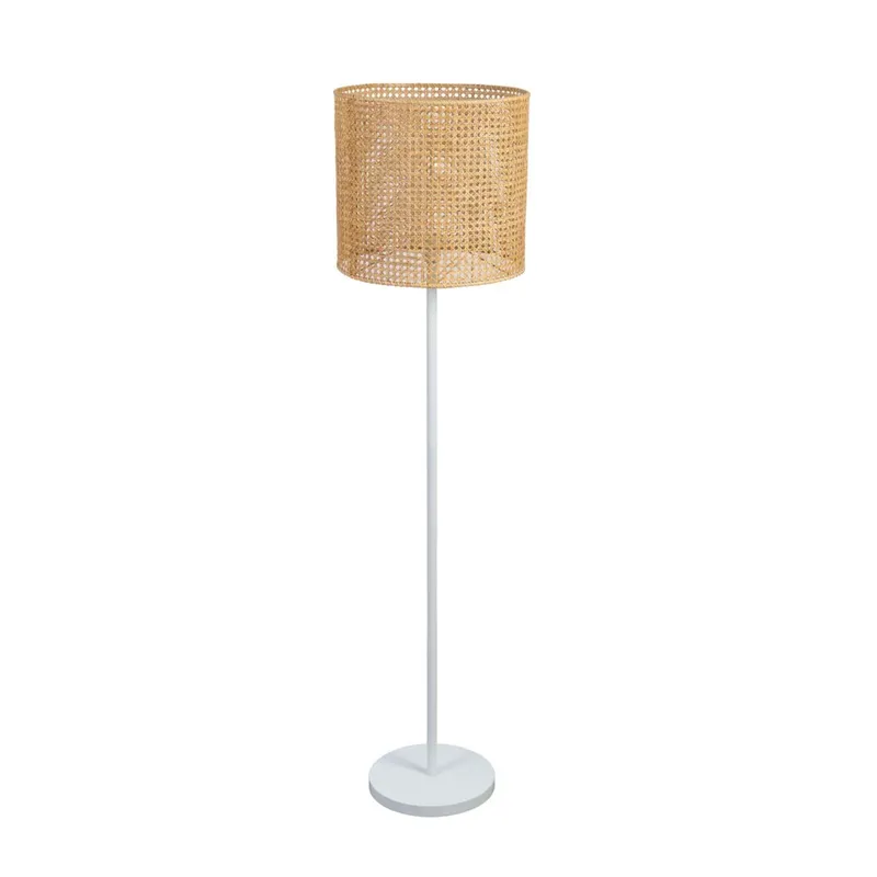 Lámpara De Pie Budapes Natural/beige Bambú Y Metal Ml238611 en Madera natural - Lámparas de pie, Uruguay | Divino